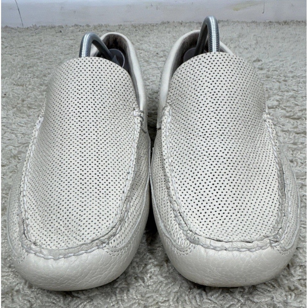 Sperry Top-Sider Pilot Collection Cream Perforated Slip On Loafers Boat Shoes 12 - Picture 3 of 13